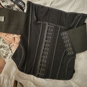 SMALL HeavyBoned CORSET With Cut Out Breast & Tightener